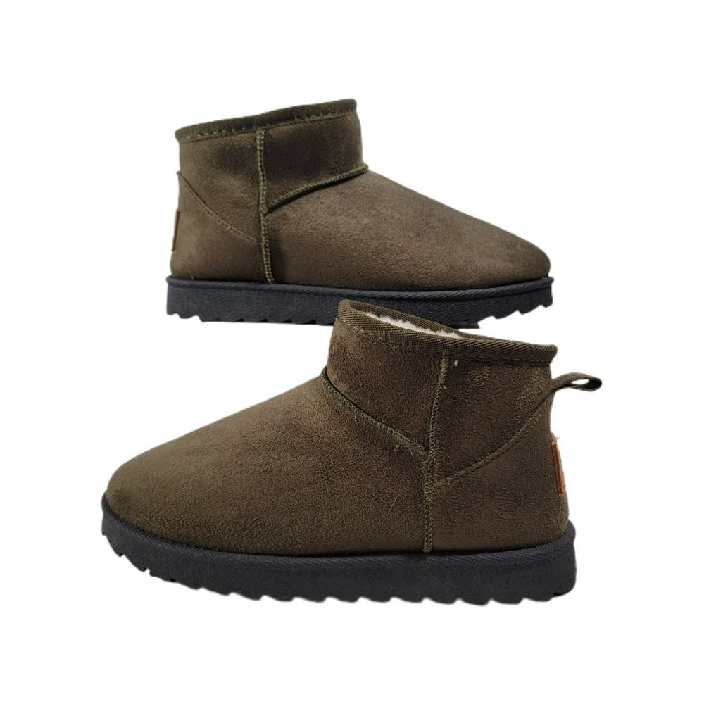 Girls size 6 Olive Green Mudd" Cherry" Classic Mini Ankle Suede Boots Lined . - Picture 9 of 10